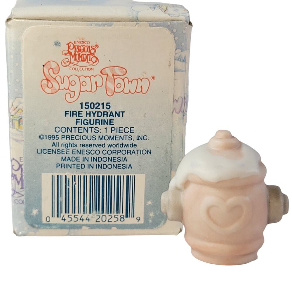 Precious Moments Sugar Town Fire Hydrant Figurine Enesco 150215  Approx. 1.5"